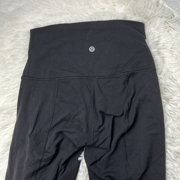 Lululemon Wunder Under Crop II (Roll Down) *Special Edition Black - Picture 8 of 8